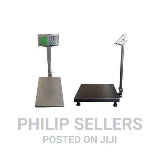 Heavy Duty Industrial Digital Platform Weigh Scale Silver - thumbnail 2