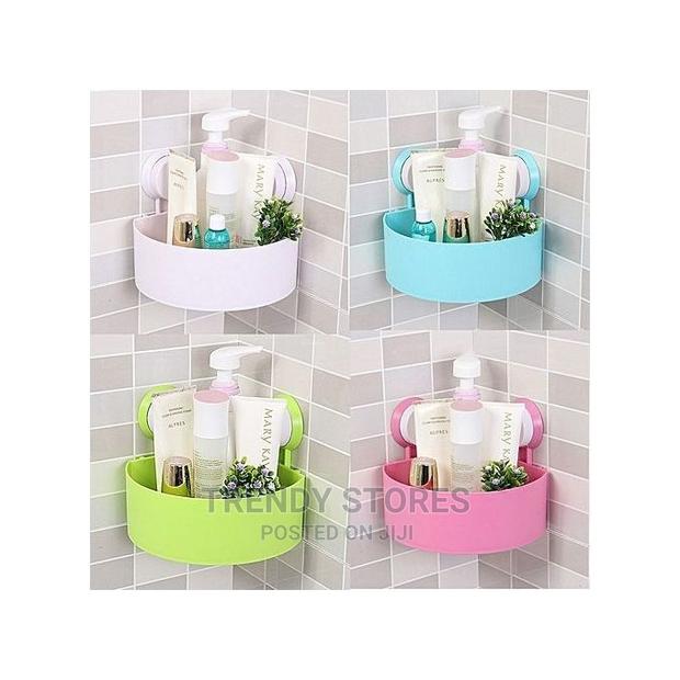 Bathroom Corner Triangle Shelf Mount Holder - main view