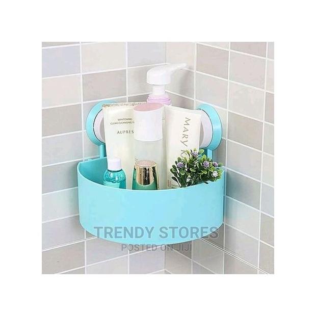 Bathroom Corner Triangle Shelf Mount Holder - thumbnail 3