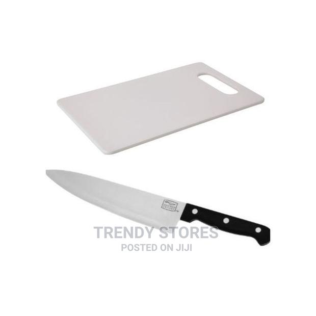 Chopping Board + 8 Inches Kitchen Knife + FREE Peeler - main view