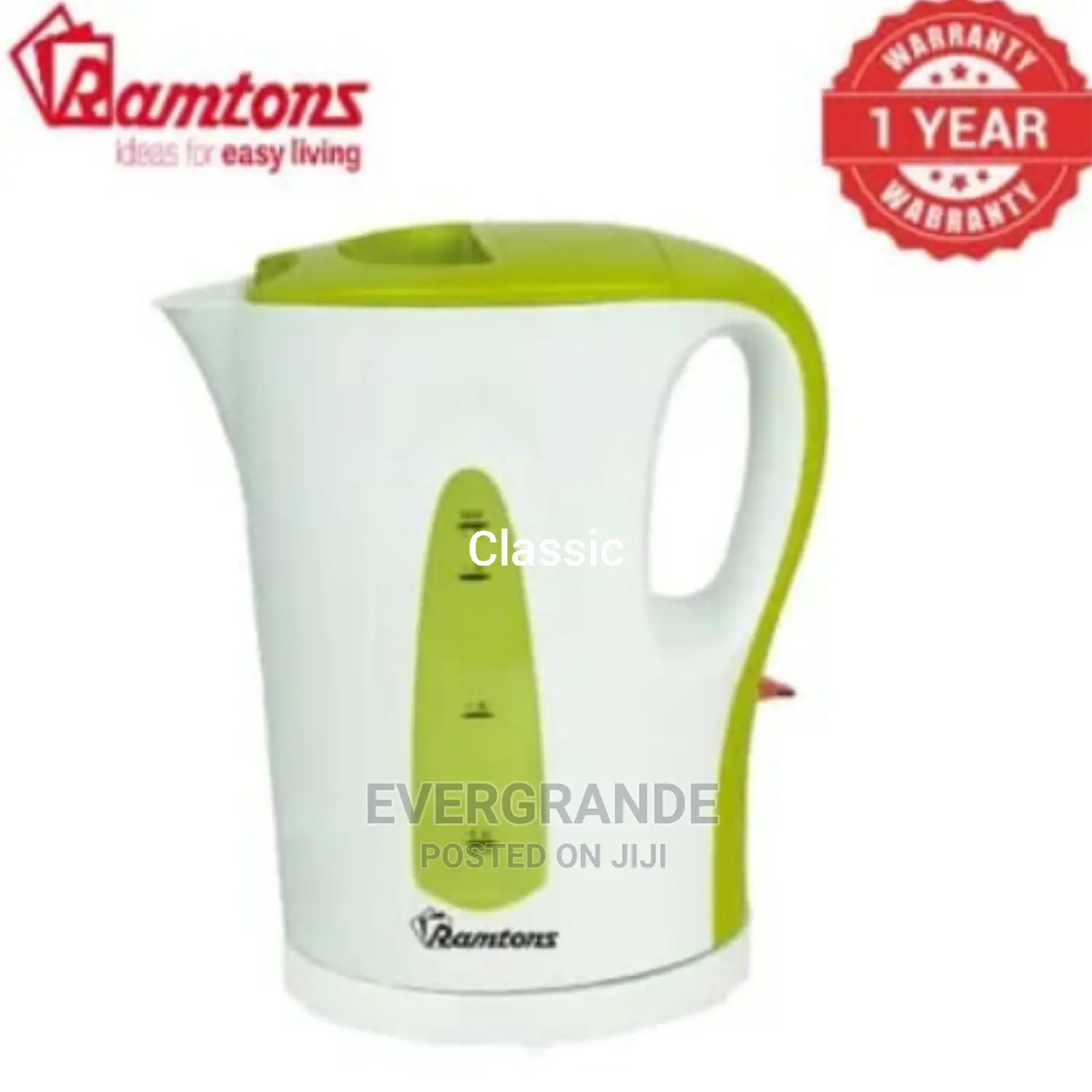1:8 Litre Ramtoms Electric Kettle