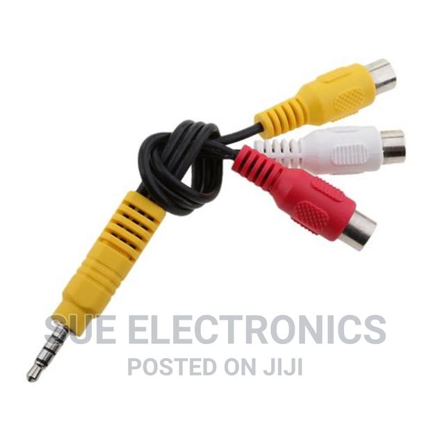 Jack Plug Rca Cable 3.5 Aux Male to 3 Rca Female