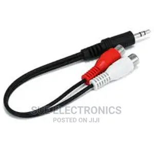 Male to 2 Rca Female Jack Stereo Audio Cable