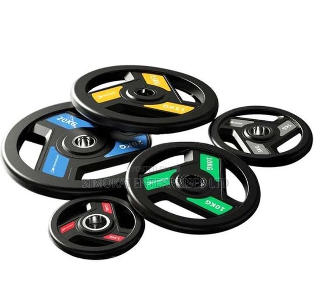 Black Rubber Weight Plate NAI* - main view