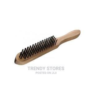 Brown Wooden Wire Brush - thumbnail 2