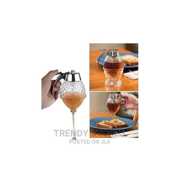 Acrylic Storage Pot Honey Dispenser With Drip Bottle - thumbnail 3