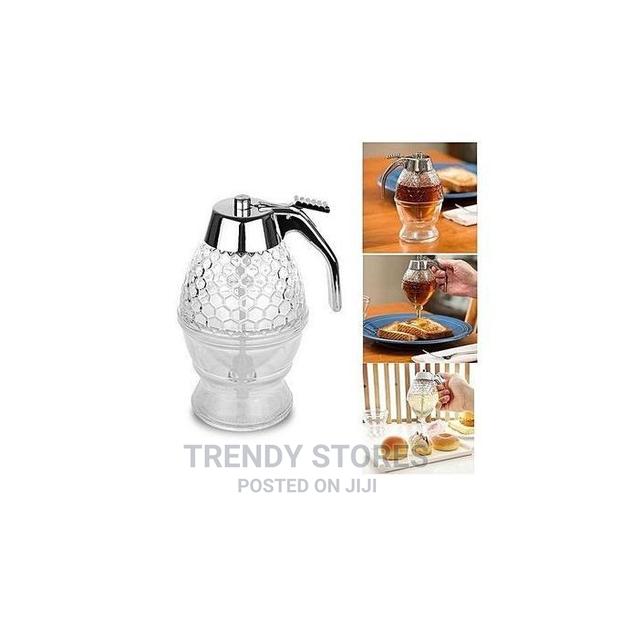 Acrylic Storage Pot Honey Dispenser With Drip Bottle - thumbnail 4