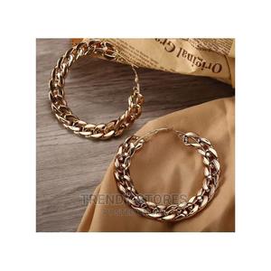 High Street Cuban Link Hoops - thumbnail 2