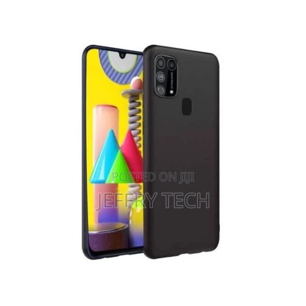 Samsung Galaxy M31 Silicone Back Case With Tempered Glass - - main view