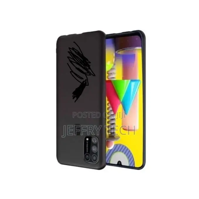Samsung Galaxy M31 Silicone Back Case With Tempered Glass -
