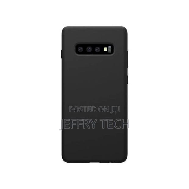 Samsung Galaxy S10 Silicone Back Case - Black - main view