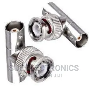 3 Way T Type BNC Male to 2 BNC Female Adapter