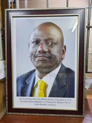 New President Potraits, Kenyan President Framed Portrait A4