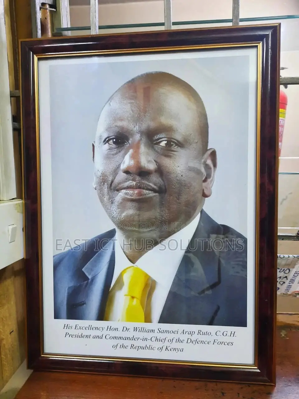 New President Potraits, Kenyan President Framed Portrait A4