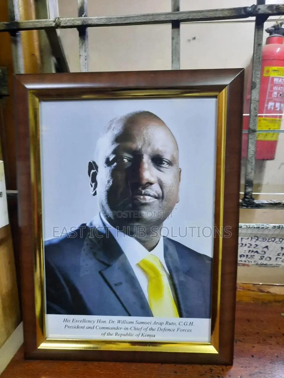 New President Potraits, Kenyan President Framed Portrait A4