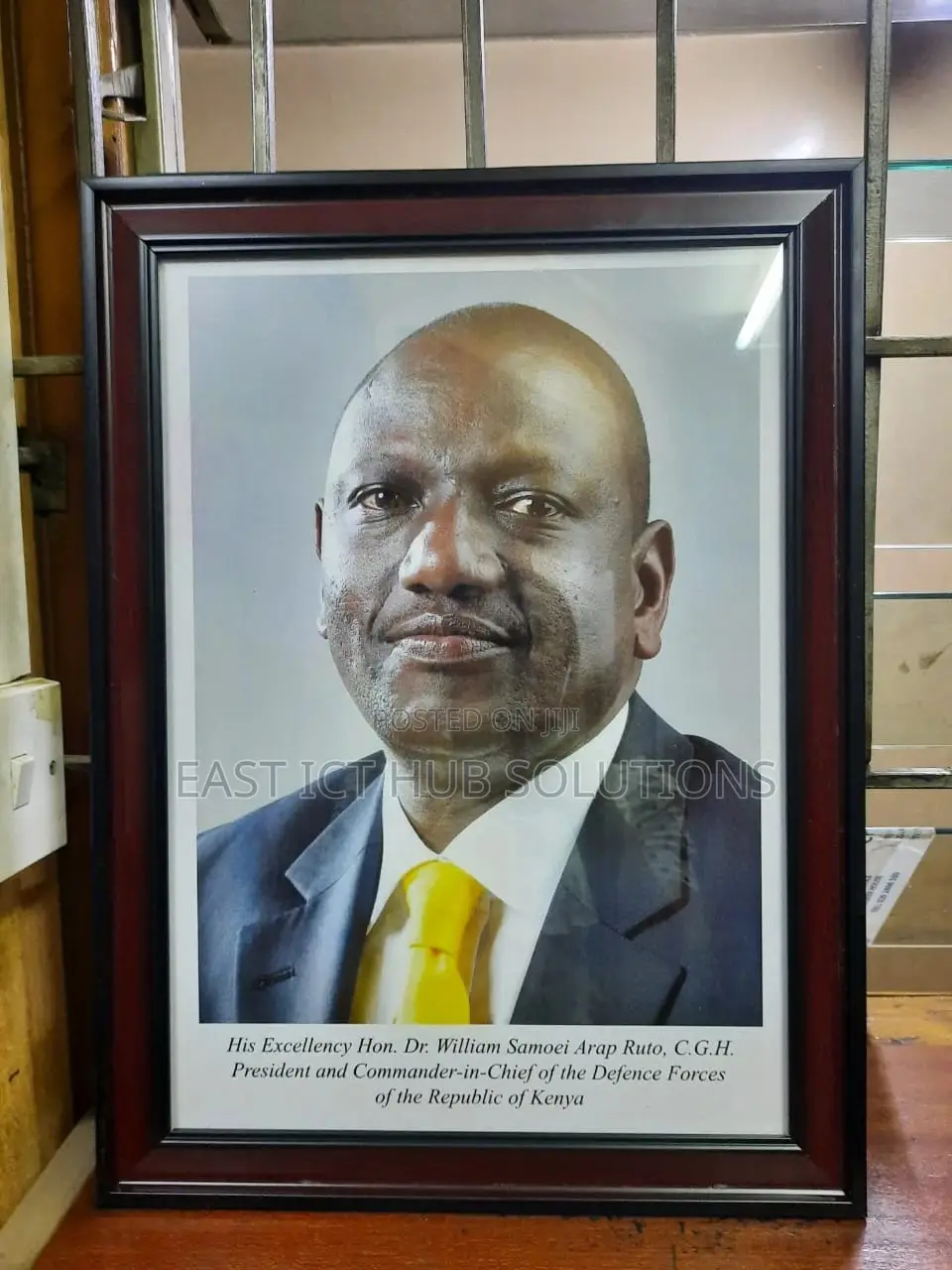 New President Potraits, Kenyan President Framed Portrait A4