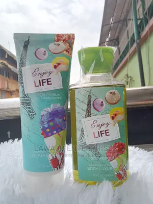 Enjoy Life 2in1 Set(Shower Gel Body Cream)Scent Fragrance