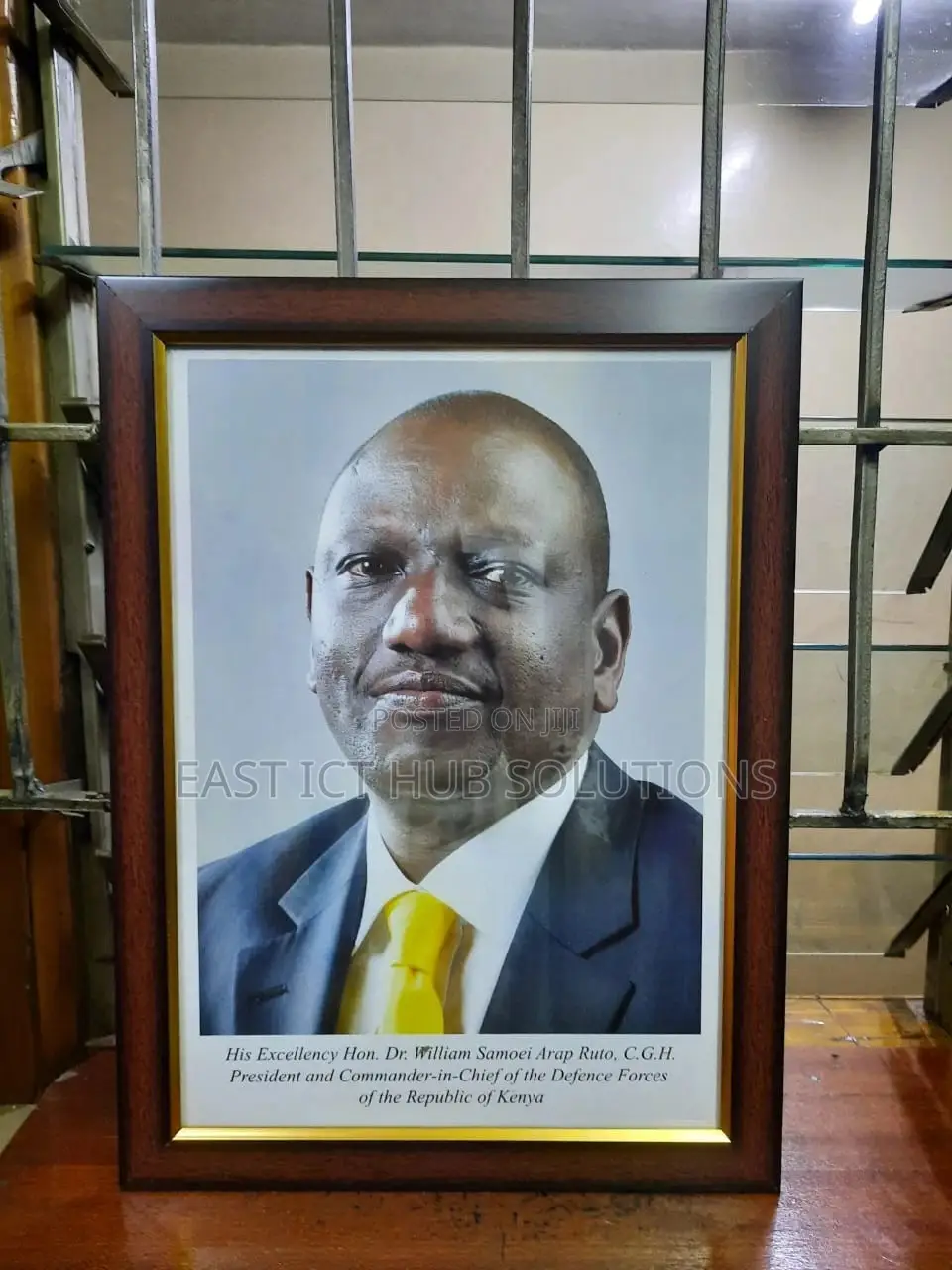 New President Potraits, Kenyan President Framed Portrait A4