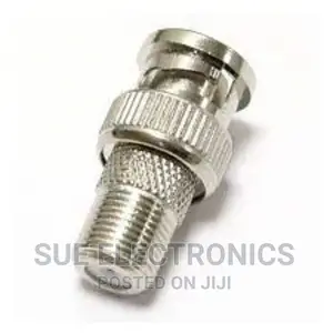 BNC Male to F Female Connector, BNC Screw-on to F Connector,