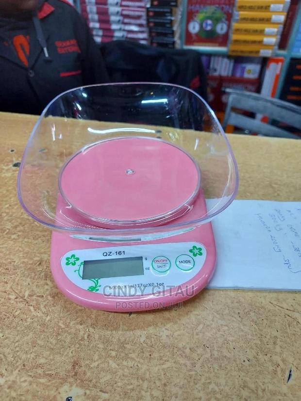 Kitchen Scale With a Bowl