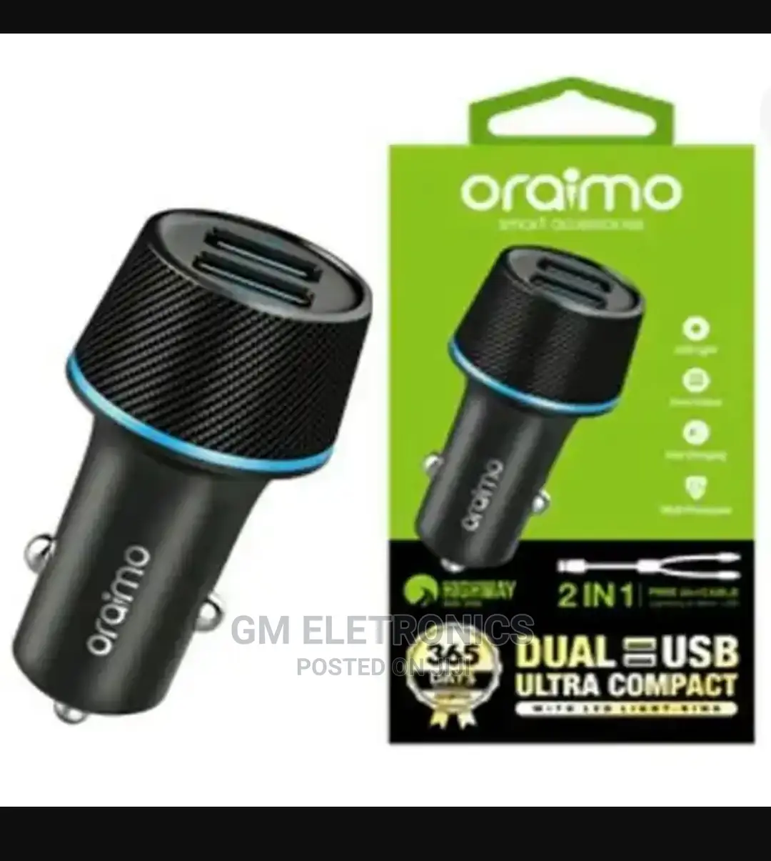 Oraimo Car Charger.