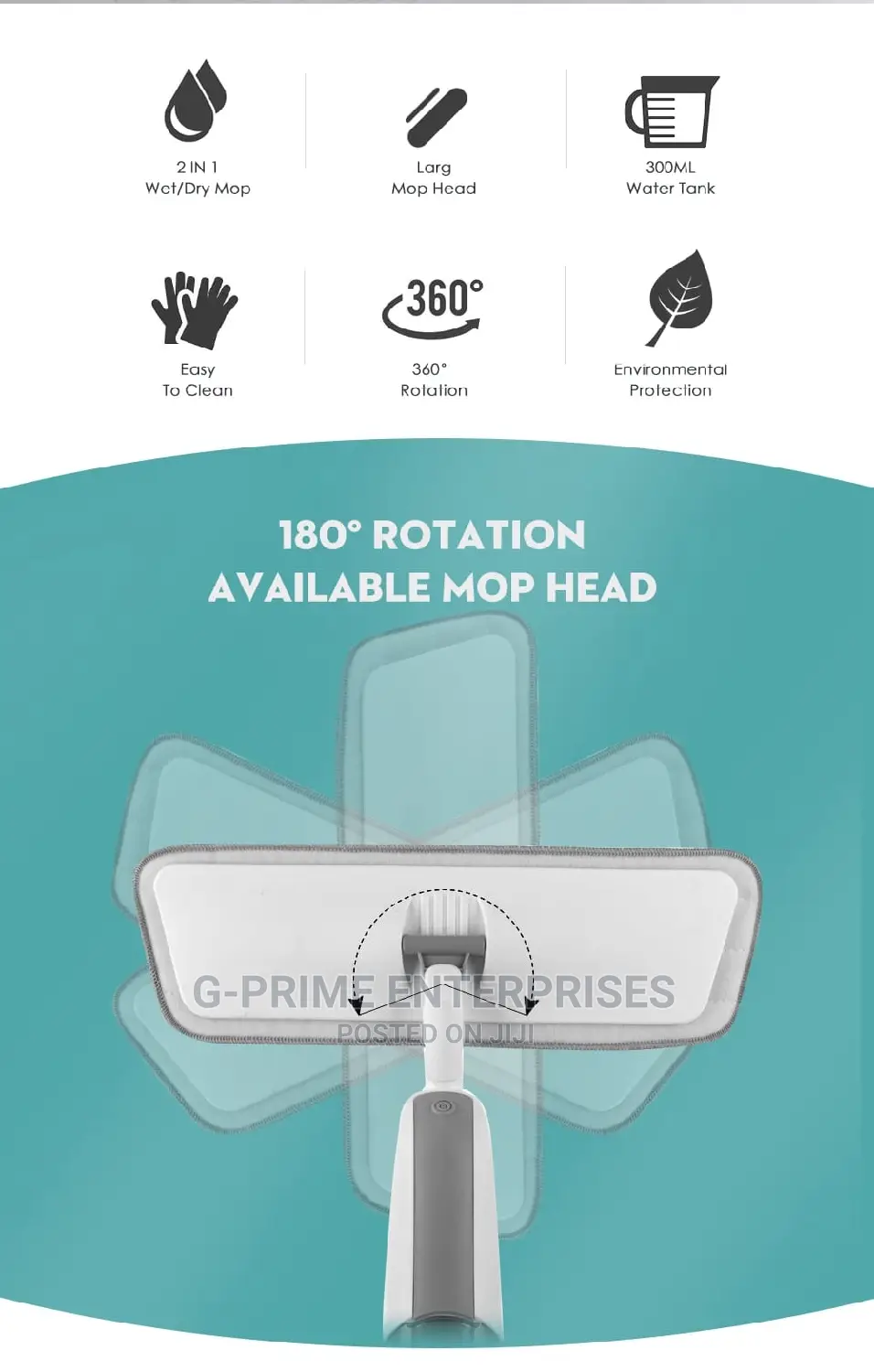 Spray Mop -360° Handle