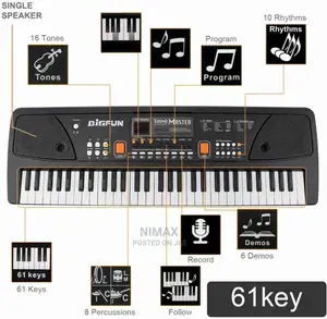 Piano Mega Size With Mic 61keys