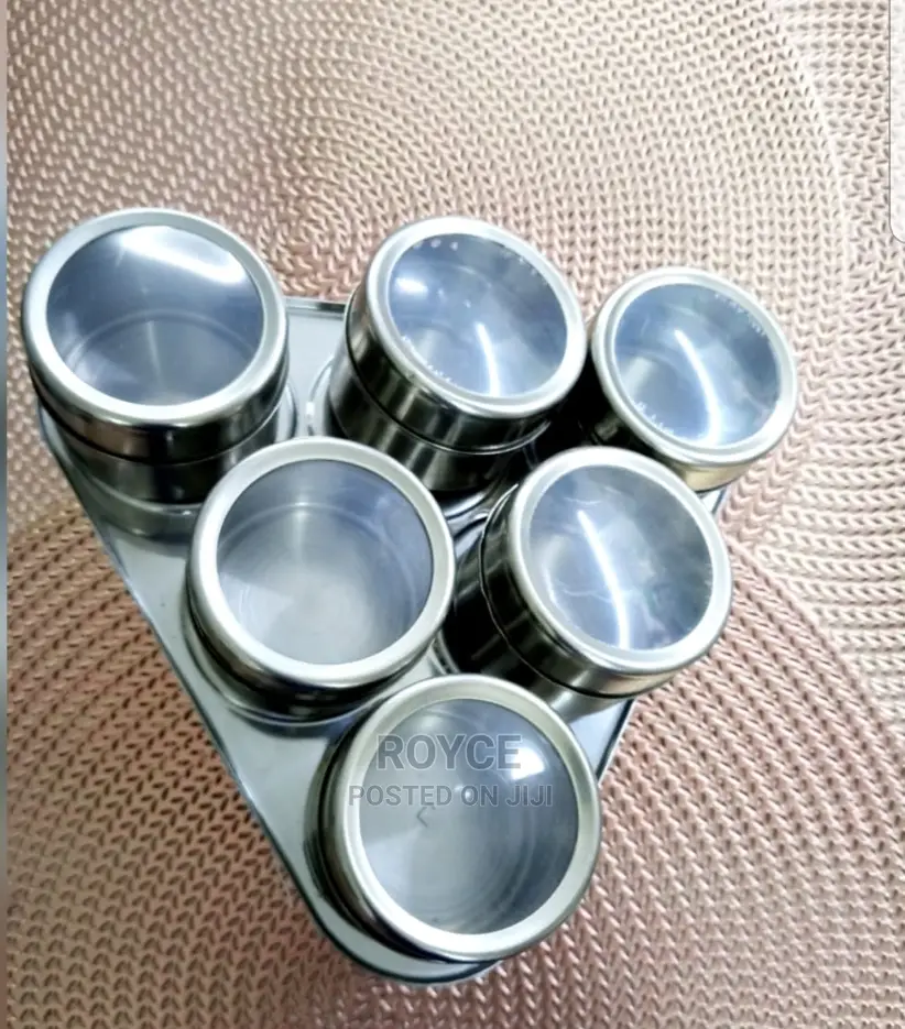 6pc Magnetic Spice Rack