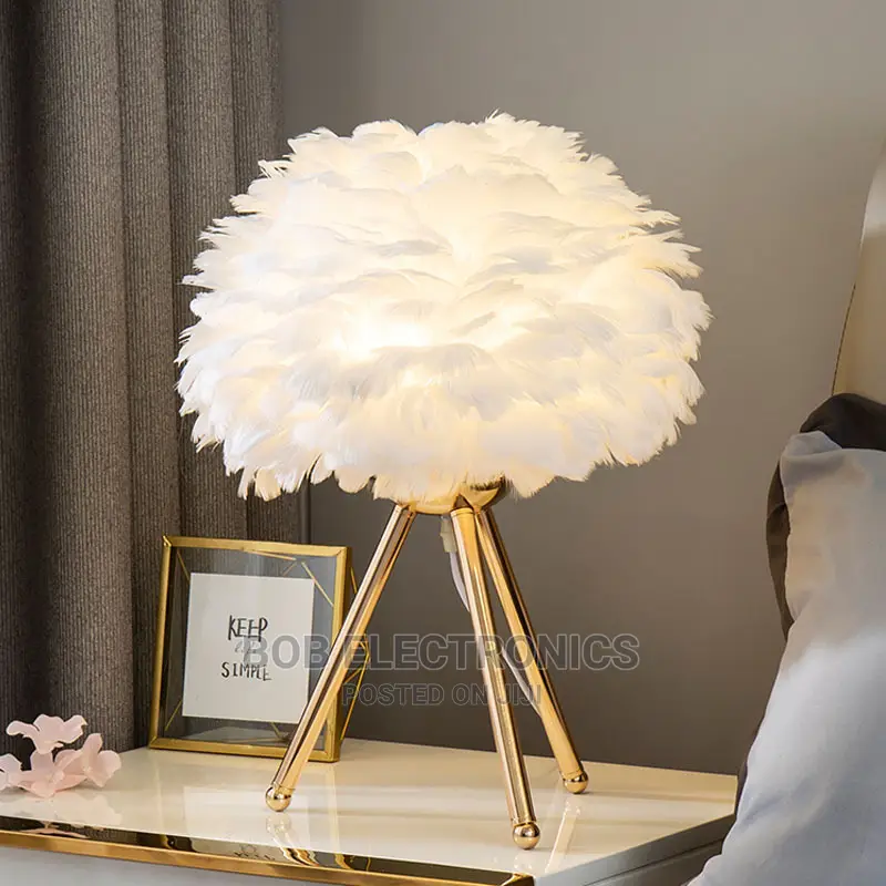 Bedside Warm Feather Lamp