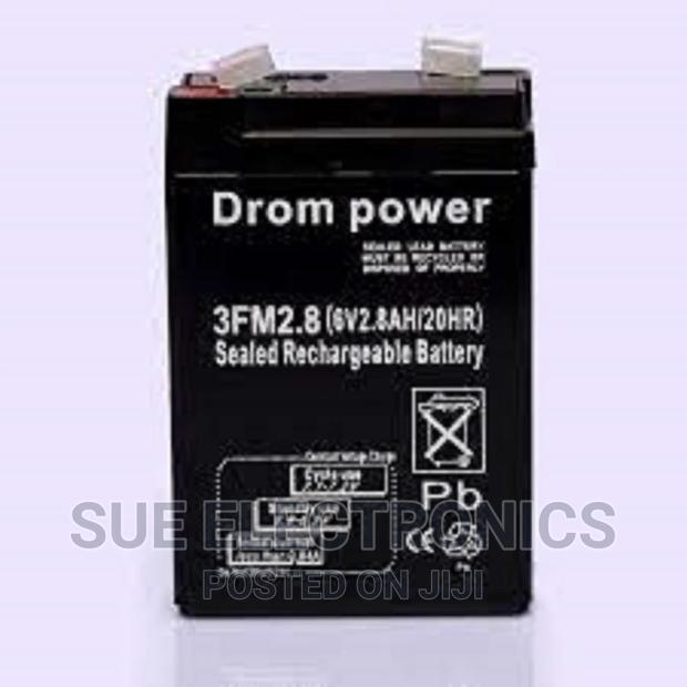 6v 2.8ah Maintenance Free Rechargable Battery