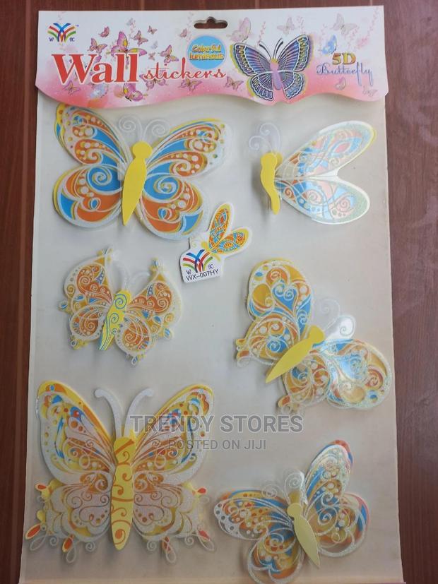 5d Butterfly Colourful Luminous Wall Sticker - main view