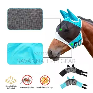 Equestrian Fine Mesh Horse Fly Mask With Ear