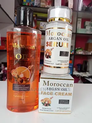 Moroccan Argan Oil 3in1 Set( Face Cream, Serum + Oil)