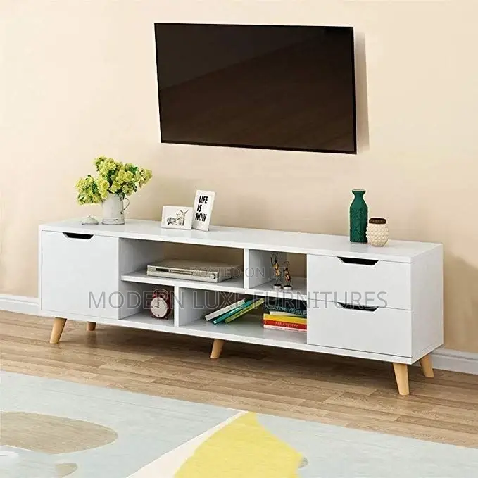 White Tv Stand/ Tv Stand