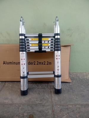 2.2m/4.4m Double Aluminium Telescopic Ladder - thumbnail 2