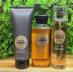 Lost in Amber for Men 3in1 (Body Mist,Cream + Shower Gel)