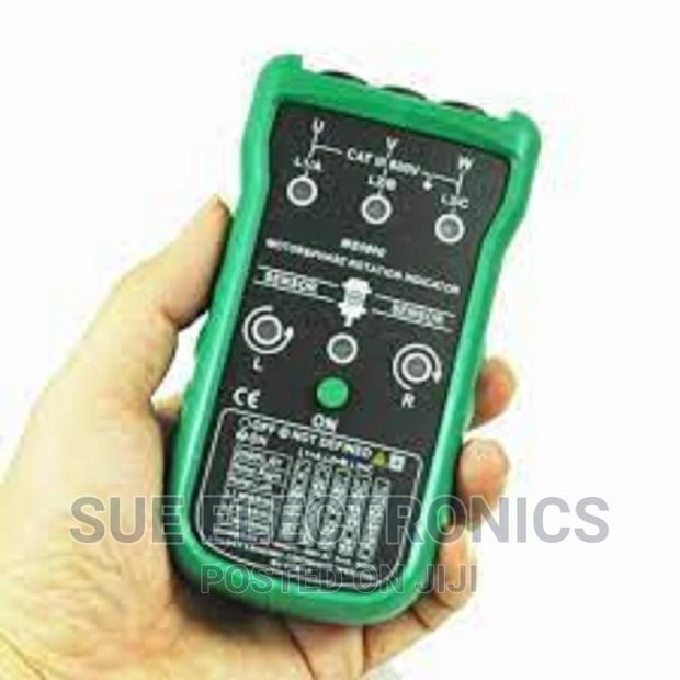 Three Phase Rotation Indicators Tester Meter-Black - main view