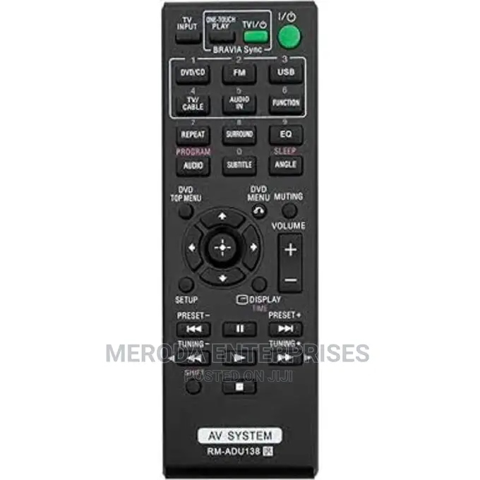 Sony Home Theatre Remote Controls