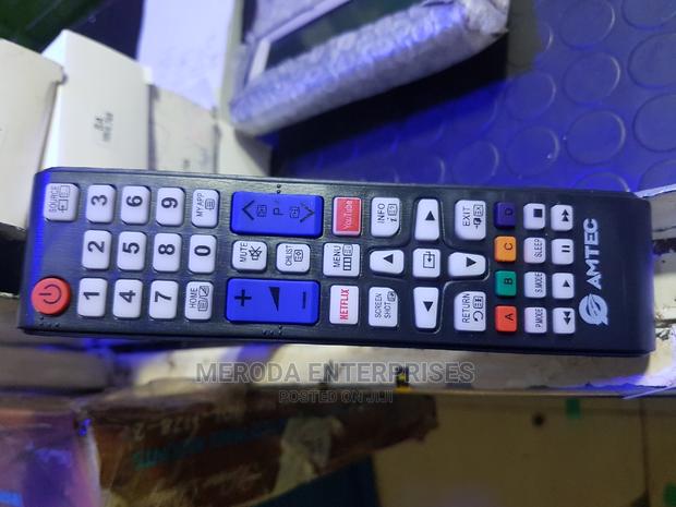 Amtec Tv Remote Black With Youtube Smart - main view