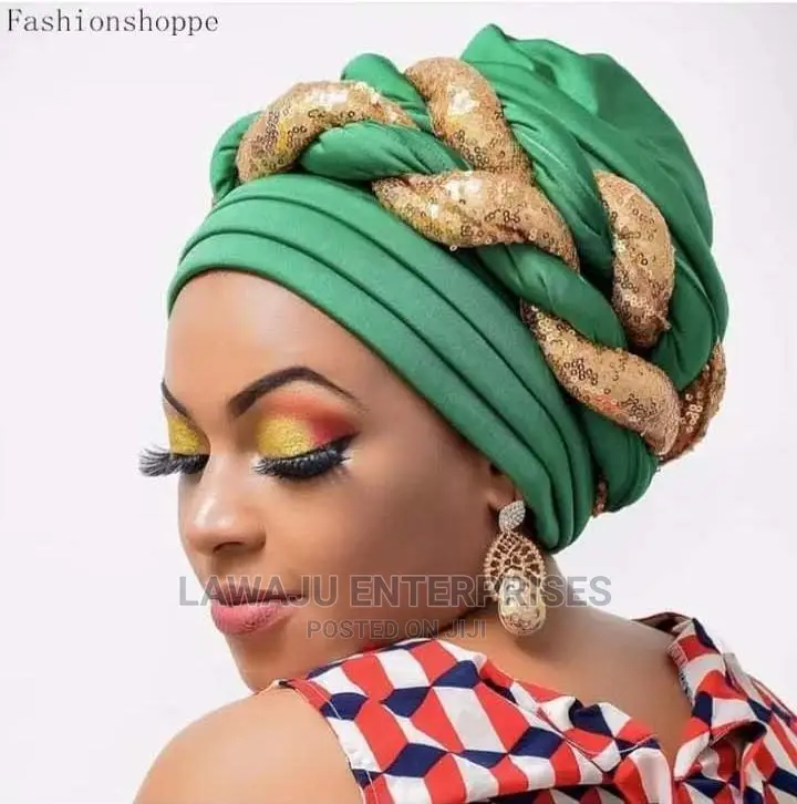 Ladies Stylish Gele Headwrap Turbans Bonnets