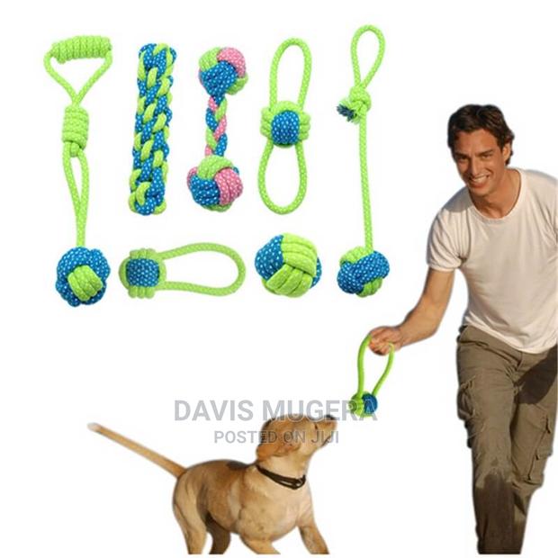 7 Toys Set Tough Rope Dog Toys for Playing, Training Teeth
