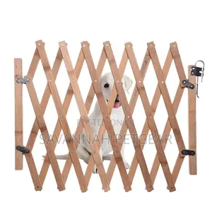 Expandable Swing Wooden Dog Gate