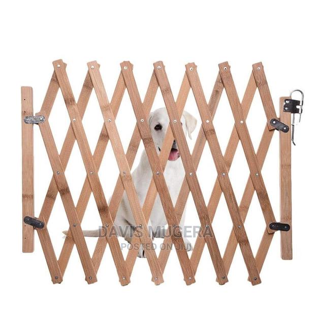Expandable Swing Wooden Dog Gate - main view