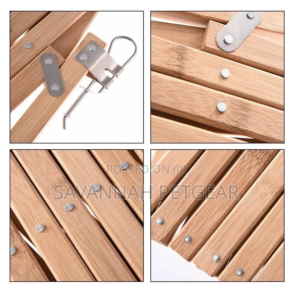 Expandable Swing Wooden Dog Gate