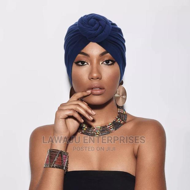 100% Cotton Turban Headband Head Wrap Bonnet Cap - thumbnail 3