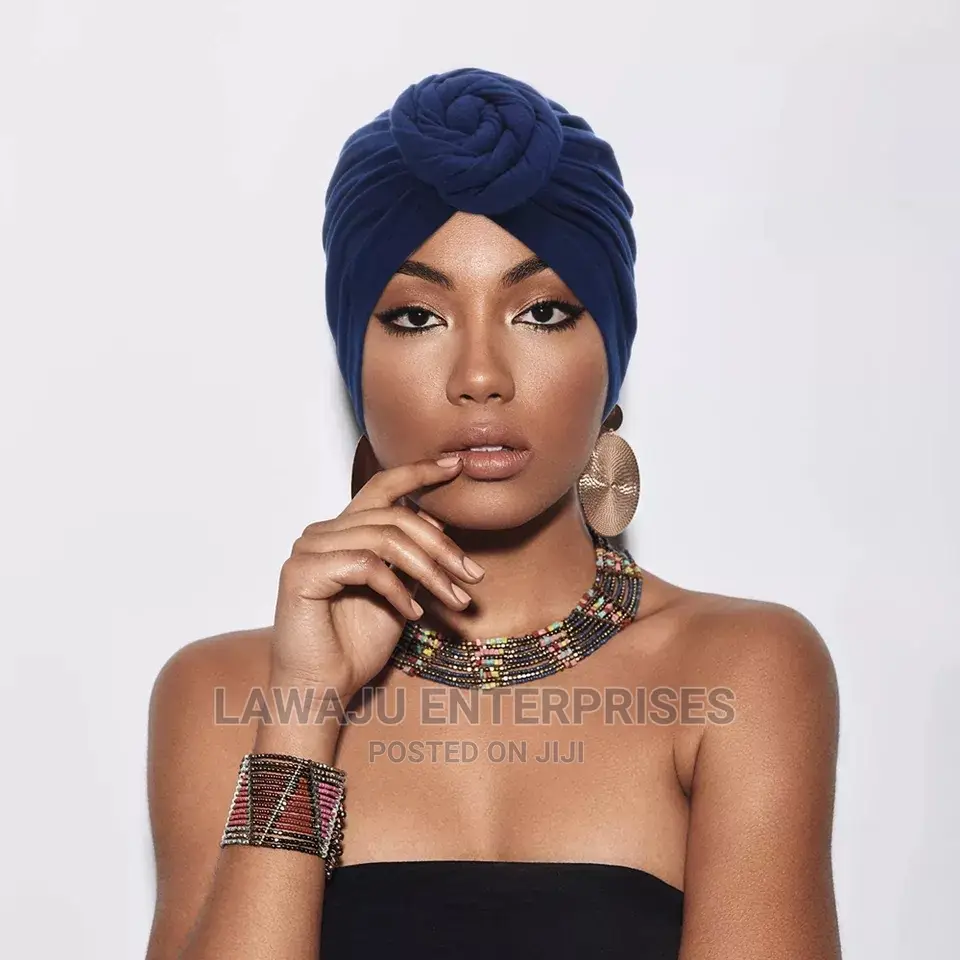 100% Cotton Turban Headband Head Wrap Bonnet Cap