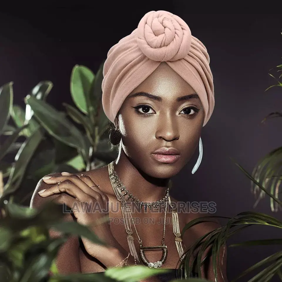 100% Cotton Turban Headband Head Wrap Bonnet Cap