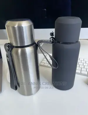 Black and Silver Thermal Bottles