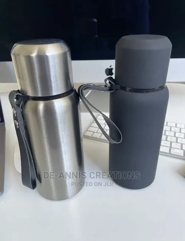 Black and Silver Thermal Bottles