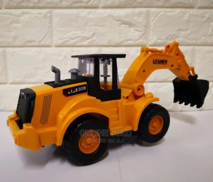 Kids Battery Operated Bump and Go Excavator Truck Toy